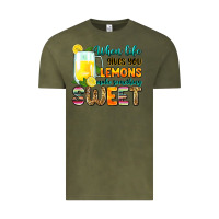 Vintage Olive when life gives you lemons make someting sweet Vintage Tee - Zillion Design Studio