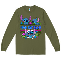 Army Green preview flower stitch 4 th grade Long Sleeve Tee - AdoDesignShop