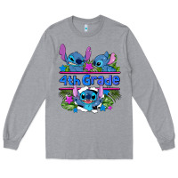 Heather Grey preview flower stitch 4 th grade Long Sleeve Tee - AdoDesignShop