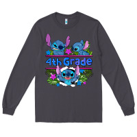 Smoke preview flower stitch 4 th grade Long Sleeve Tee - AdoDesignShop