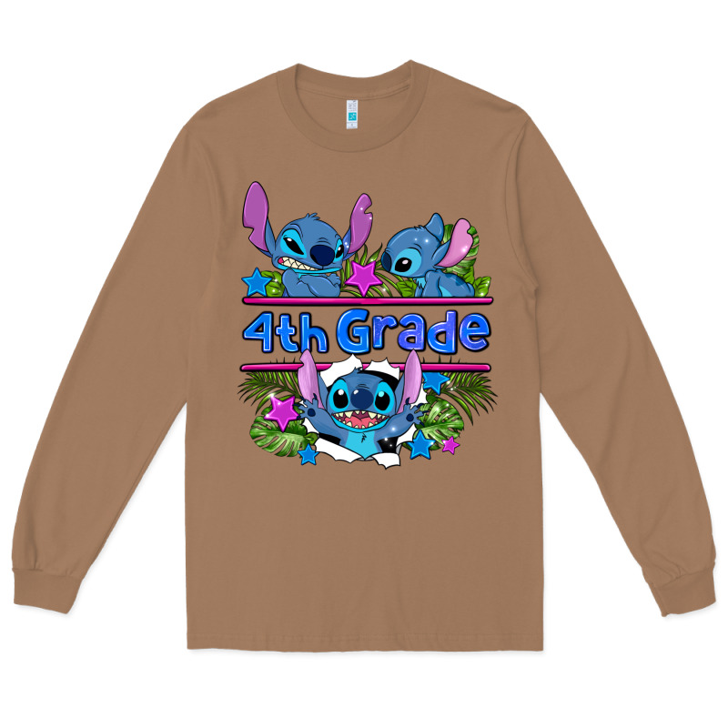 Preview Flower Stitch 4 Th Grade Long Sleeve Tee by AdoDesignShop | Teevron