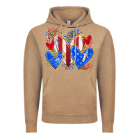 Vintage Coffee 4th of july hearts Vintage Hoodie - texasbilliewilder