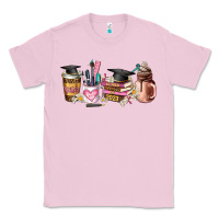 Bubblegum Pink senior 2023 graduation coffee cups Classic Tee - AdoDesignShop