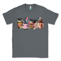 Charcoal Heather senior 2023 graduation coffee cups Classic Tee - AdoDesignShop