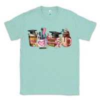 Seafoam senior 2023 graduation coffee cups Classic Tee - AdoDesignShop