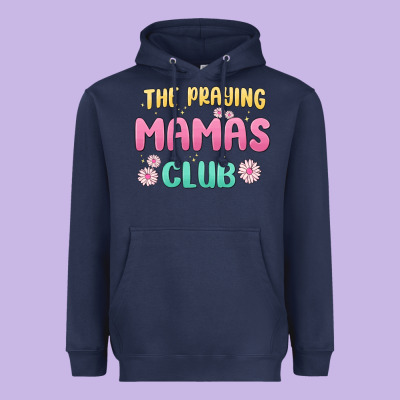 The Praying Mamas Club Heavyweight Hoodie Designed By Maliassmallbusiness