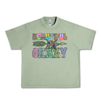 Oil Green beautiful crazy Urban Heavy Tee - CowhideDigitalArt