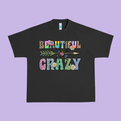 Beautiful Crazy Urban Heavy Tee Designed By Cowhidedigitalart
