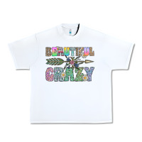 White beautiful crazy Urban Heavy Tee - CowhideDigitalArt
