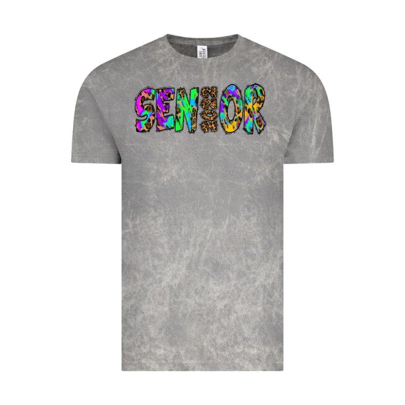 Senior 2022 Tie Die Leopard Vintage Tee by RanaPortraitStore | Teevron