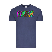 Vintage Denim senior 2022 tie die leopard Vintage Tee - RanaPortraitStore