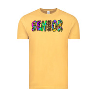 Vintage Mustard senior 2022 tie die leopard Vintage Tee - RanaPortraitStore