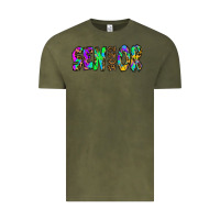Vintage Olive senior 2022 tie die leopard Vintage Tee - RanaPortraitStore