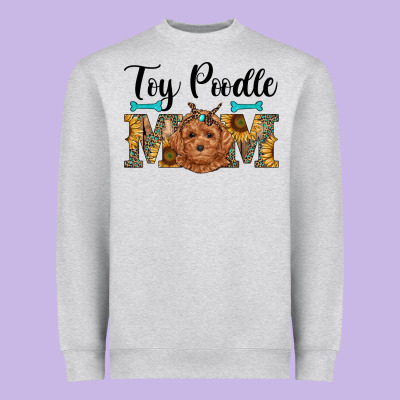 Western Toy Poodle Mom Heavyweight Sweatshirt Designed By Ranaportraitstore