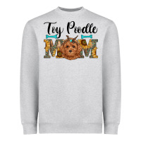 Heather Grey western toy poodle mom Heavyweight Sweatshirt - RanaPortraitStore