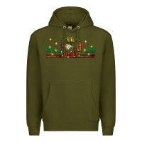 Army Green oh holy night Premium Hoodie - BundleAndBundleShop