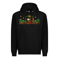 Black oh holy night Premium Hoodie - BundleAndBundleShop