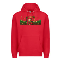 Red oh holy night Premium Hoodie - BundleAndBundleShop