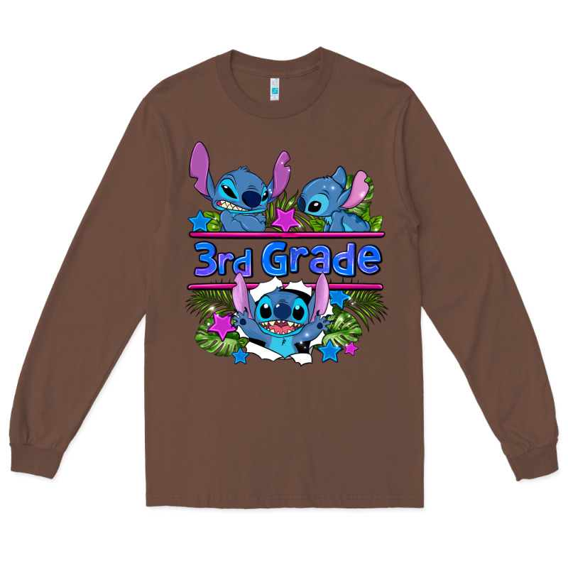 Preview Flower Stitch 3rd Grade Long Sleeve Tee by AdoDesignShop | Teevron