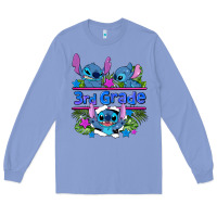 Colony Blue preview flower stitch 3rd grade Long Sleeve Tee - AdoDesignShop