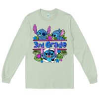 Matcha preview flower stitch 3rd grade Long Sleeve Tee - AdoDesignShop