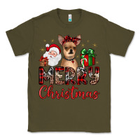 Army Green merry christmas chihuahua Classic Tee - JahusDesignShop