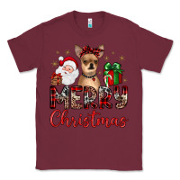 Burgundy merry christmas chihuahua Classic Tee - JahusDesignShop