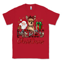 Red merry christmas chihuahua Classic Tee - JahusDesignShop
