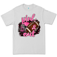 Dove Grey Pink Out Football Premium Tee - BarkalooDesign