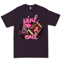 Plum Pink Out Football Premium Tee - BarkalooDesign