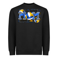 Black mom volleyball Heavyweight Sweatshirt - Zillion Design Studio