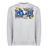 Heather Grey mom volleyball Heavyweight Sweatshirt - Zillion Design Studio
