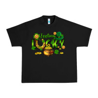 Black feeling lucky Urban Heavy Tee - FaDigitalArtStudio