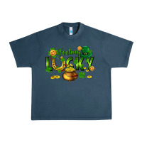 Midnight Navy feeling lucky Urban Heavy Tee - FaDigitalArtStudio