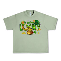 Oil Green feeling lucky Urban Heavy Tee - FaDigitalArtStudio