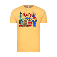 Vintage Mustard that's my lady 4th of july Vintage Tee - Zillion Design Studio