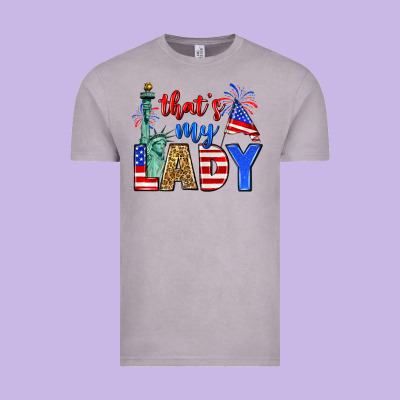 That's My Lady 4th Of July Vintage Tee Designed By Zillion Design Studio