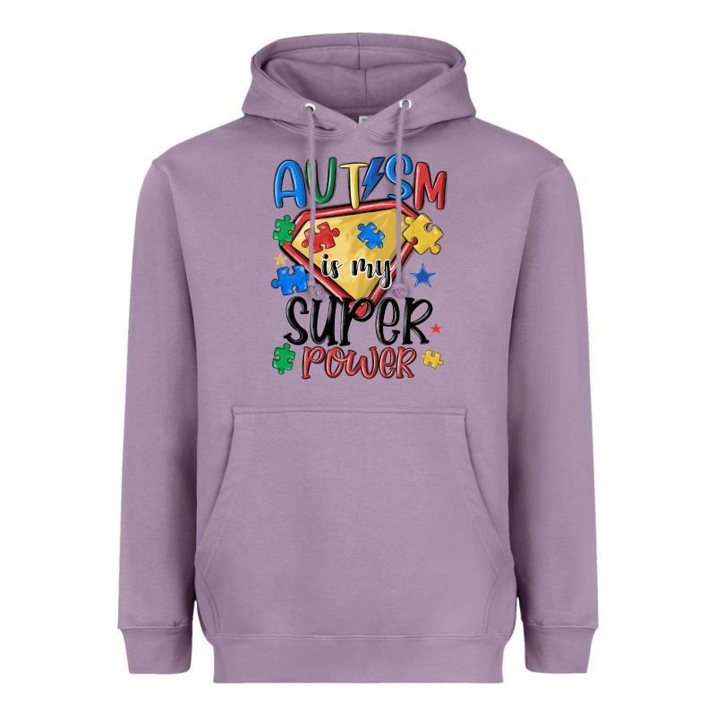 Autism Is My Super Power Heavyweight Hoodie by MaliasSmallBusiness | Teevron