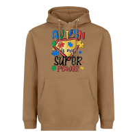 Toasted Coconut autism is my super power Heavyweight Hoodie - MaliasSmallBusiness