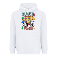 White autism is my super power Heavyweight Hoodie - MaliasSmallBusiness