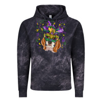 Cloud Black mardi gras  mask beagle Vintage Hoodie - RanaPortraitStore