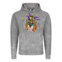 Cloud Rock mardi gras  mask beagle Vintage Hoodie - RanaPortraitStore