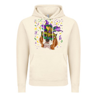 Vintage Artic mardi gras  mask beagle Vintage Hoodie - RanaPortraitStore