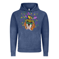 Vintage Denim mardi gras  mask beagle Vintage Hoodie - RanaPortraitStore