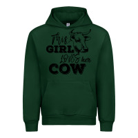Forest Green This Girl Loves Her Cow Urban Hoodie - Bettercallsaul