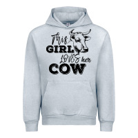 Heather Grey This Girl Loves Her Cow Urban Hoodie - Bettercallsaul