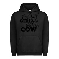 Pigment Black This Girl Loves Her Cow Urban Hoodie - Bettercallsaul