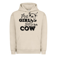 Pigment French Oak This Girl Loves Her Cow Urban Hoodie - Bettercallsaul