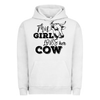 This Girl Loves Her Cow Urban Hoodie | Teevron