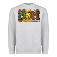 Heather Grey mom softball Heavyweight Sweatshirt - Zillion Design Studio